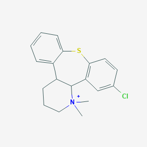 molecular formula C19H21ClNS+ B374798 12-Chloro-1,1-dimethyl-1,2,3,4,4a,13b-hexahydrodibenzo[2,3:6,7]thiepino[4,5-b]pyridin-1-ium 