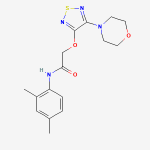 molecular formula C16H20N4O3S B3747982 N-(2,4-dimethylphenyl)-2-[(4-morpholin-4-yl-1,2,5-thiadiazol-3-yl)oxy]acetamide 