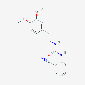 molecular formula C18H19N3O3 B3748017 N-(2-cyanophenyl)-N'-[2-(3,4-dimethoxyphenyl)ethyl]urea 