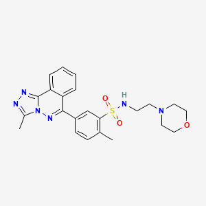 molecular formula C23H26N6O3S B3748062 2-methyl-5-(3-methyl[1,2,4]triazolo[3,4-a]phthalazin-6-yl)-N-[2-(4-morpholinyl)ethyl]benzenesulfonamide 