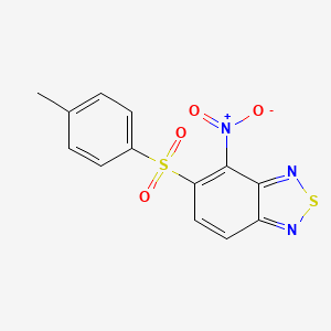 molecular formula C13H9N3O4S2 B3748072 5-[(4-methylphenyl)sulfonyl]-4-nitro-2,1,3-benzothiadiazole 