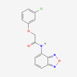 molecular formula C14H10ClN3O3 B3748121 N-2,1,3-benzoxadiazol-4-yl-2-(3-chlorophenoxy)acetamide 