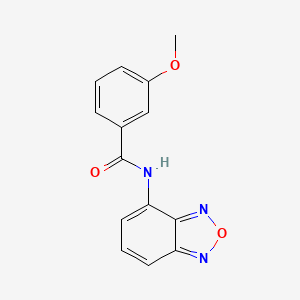 molecular formula C14H11N3O3 B3748133 N-2,1,3-benzoxadiazol-4-yl-3-methoxybenzamide 