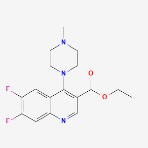 molecular formula C17H19F2N3O2 B3748187 ethyl 6,7-difluoro-4-(4-methylpiperazin-1-yl)quinoline-3-carboxylate 