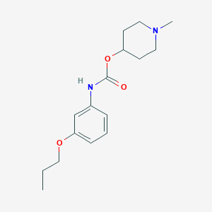 (1-methylpiperidin-4-yl) N-(3-propoxyphenyl)carbamate