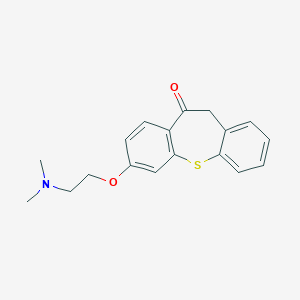 molecular formula C18H19NO2S B374822 2-[2-(dimethylamino)ethoxy]-6H-benzo[b][1]benzothiepin-5-one 