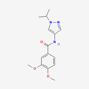 molecular formula C15H19N3O3 B3748288 N-(1-isopropyl-1H-pyrazol-4-yl)-3,4-dimethoxybenzamide 
