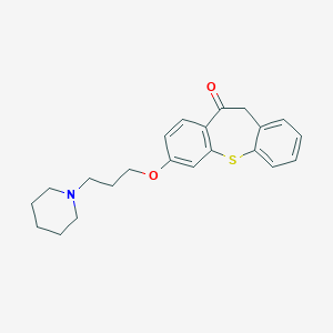 molecular formula C22H25NO2S B374829 2-[3-(1-哌啶基)丙氧基]-6H-苯并[b][1]苯并噻吩-5-酮 