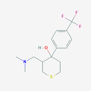 3-[(Dimethylamino)methyl]-4-[4-(trifluoromethyl)phenyl]thian-4-ol