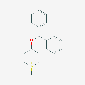 molecular formula C19H23OS+ B374837 4-(benzhydryloxy)-1-methyltetrahydro-2H-thiopyranium 