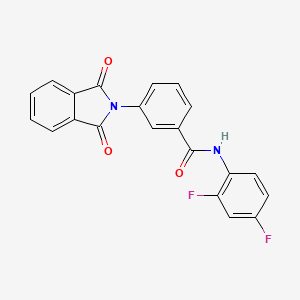 molecular formula C21H12F2N2O3 B3748374 N-(2,4-difluorophenyl)-3-(1,3-dioxo-1,3-dihydro-2H-isoindol-2-yl)benzamide 