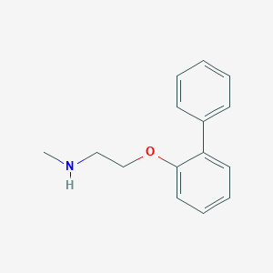 molecular formula C15H17NO B374839 N-[2-([1,1'-biphenyl]-2-yloxy)ethyl]-N-methylamine 