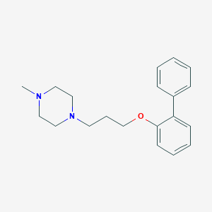 molecular formula C20H26N2O B374841 1-[3-([1,1'-Biphenyl]-2-yloxy)propyl]-4-methylpiperazine 