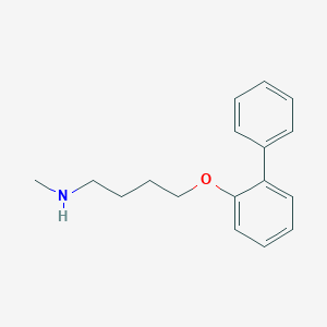 molecular formula C17H21NO B374842 N-[4-([1,1'-biphenyl]-2-yloxy)butyl]-N-methylamine 