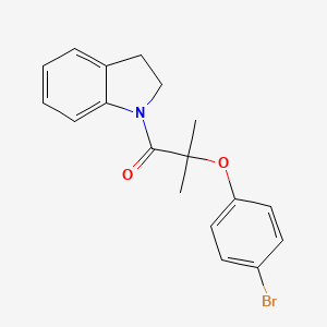 1-[2-(4-bromophenoxy)-2-methylpropanoyl]indoline