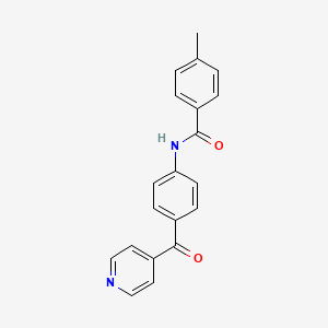 molecular formula C20H16N2O2 B3748443 N-(4-isonicotinoylphenyl)-4-methylbenzamide 