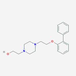 molecular formula C20H26N2O2 B374845 2-{4-[2-([1,1'-Biphenyl]-2-yloxy)ethyl]-1-piperazinyl}ethanol 