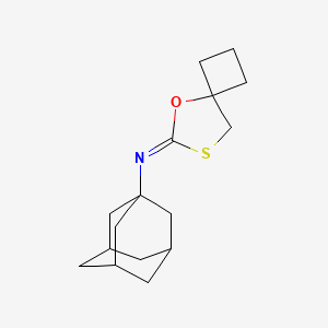 molecular formula C16H23NOS B3748469 1-adamantyl(5-oxa-7-thiaspiro[3.4]oct-6-ylidene)amine 