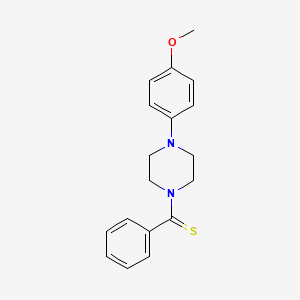 molecular formula C18H20N2OS B3748533 1-(4-methoxyphenyl)-4-(phenylcarbonothioyl)piperazine 