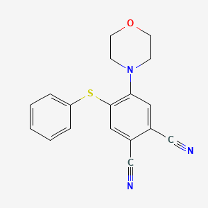 molecular formula C18H15N3OS B3748544 4-(4-morpholinyl)-5-(phenylthio)phthalonitrile 