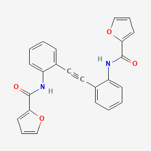 molecular formula C24H16N2O4 B3748619 N,N'-(1,2-ethynediyldi-2,1-phenylene)di(2-furamide) 