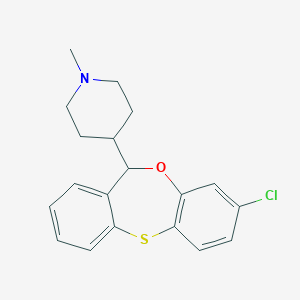 molecular formula C19H20ClNOS B374863 4-(8-chloro-11H-dibenzo[b,e][1,4]oxathiepin-11-yl)-1-methylpiperidine 