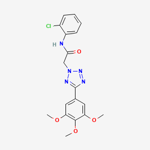 molecular formula C18H18ClN5O4 B3748635 N-(2-chlorophenyl)-2-[5-(3,4,5-trimethoxyphenyl)-2H-tetrazol-2-yl]acetamide 