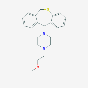 B374866 1-(6,11-Dihydrobenzo[c][1]benzothiepin-11-yl)-4-(2-ethoxyethyl)piperazine CAS No. 6428-23-5