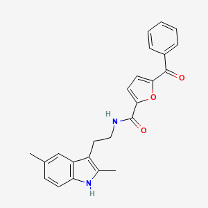 molecular formula C24H22N2O3 B3748675 5-benzoyl-N-[2-(2,5-dimethyl-1H-indol-3-yl)ethyl]-2-furamide 