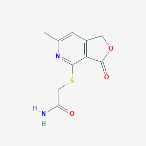 molecular formula C10H10N2O3S B3748687 2-[(6-methyl-3-oxo-1,3-dihydrofuro[3,4-c]pyridin-4-yl)thio]acetamide 