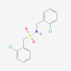 molecular formula C14H13Cl2NO2S B3748719 N-(2-chlorobenzyl)-1-(2-chlorophenyl)methanesulfonamide 