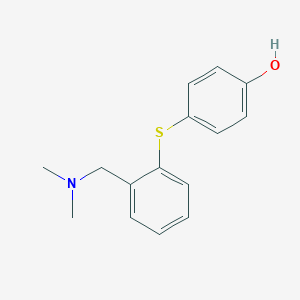 molecular formula C15H17NOS B374872 4-({2-[(Dimethylamino)methyl]phenyl}sulfanyl)phenol 