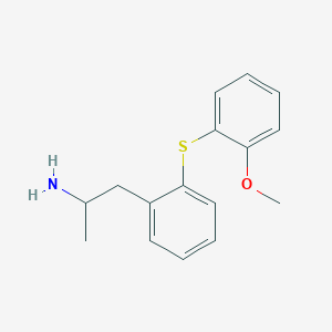 molecular formula C16H19NOS B374874 2-{2-[(2-Methoxyphenyl)sulfanyl]phenyl}-1-methylethylamine 