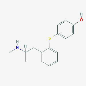 4-({2-[2-(Methylamino)propyl]phenyl}sulfanyl)phenol