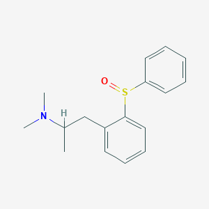 molecular formula C17H21NOS B374877 N,N-dimethyl-N-{1-methyl-2-[2-(phenylsulfinyl)phenyl]ethyl}amine 