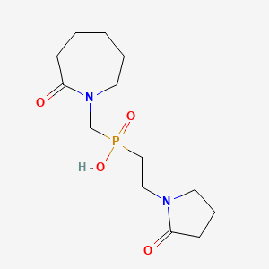 molecular formula C13H23N2O4P B3748773 [(2-oxo-1-azepanyl)methyl][2-(2-oxo-1-pyrrolidinyl)ethyl]phosphinic acid 