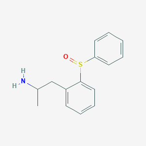 molecular formula C15H17NOS B374878 1-Methyl-2-[2-(phenylsulfinyl)phenyl]ethylamine 