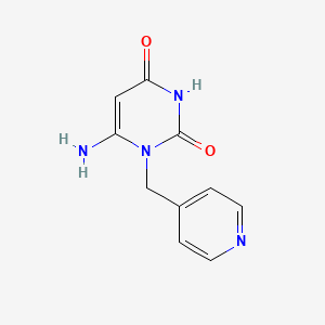molecular formula C10H10N4O2 B3748787 6-amino-1-(4-pyridinylmethyl)-2,4(1H,3H)-pyrimidinedione 