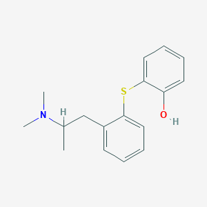 molecular formula C17H21NOS B374879 2-({2-[2-(Dimethylamino)propyl]phenyl}sulfanyl)phenol 