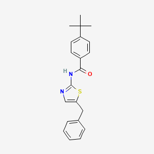 molecular formula C21H22N2OS B3748791 N-(5-benzyl-1,3-thiazol-2-yl)-4-tert-butylbenzamide 
