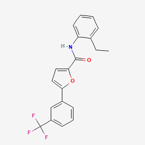 molecular formula C20H16F3NO2 B3748803 N-(2-ethylphenyl)-5-[3-(trifluoromethyl)phenyl]-2-furamide 