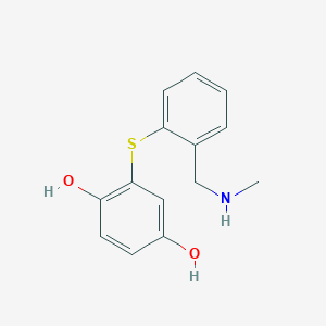 2-({2-[(Methylamino)methyl]phenyl}sulfanyl)-1,4-benzenediol