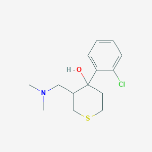 molecular formula C14H20ClNOS B374885 4-(2-chlorophenyl)-3-[(dimethylamino)methyl]tetrahydro-2H-thiopyran-4-ol 