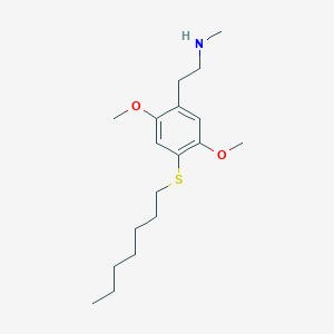 N-{2-[4-(heptylsulfanyl)-2,5-dimethoxyphenyl]ethyl}-N-methylamine