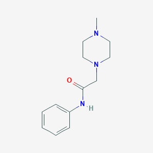 molecular formula C13H19N3O B374891 2-(4-methylpiperazin-1-yl)-N-phenylacetamide 