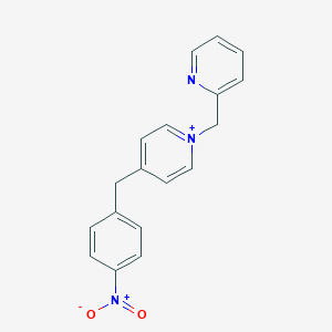molecular formula C18H16N3O2+ B374892 4-(4-Nitrobenzyl)-1-(2-pyridinylmethyl)pyridinium 