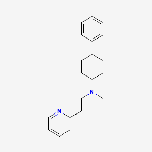 N-methyl-4-phenyl-N-[2-(2-pyridinyl)ethyl]cyclohexanamine