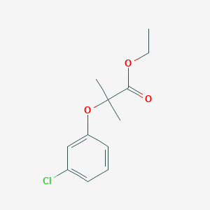 molecular formula C12H15ClO3 B3748983 ethyl 2-(3-chlorophenoxy)-2-methylpropanoate CAS No. 59227-82-6