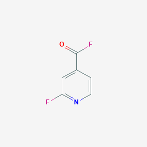 molecular formula C6H3F2NO B037490 2-Fluoropyridine-4-carbonyl fluoride CAS No. 116853-95-3