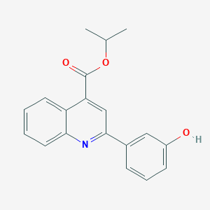 molecular formula C19H17NO3 B3749026 isopropyl 2-(3-hydroxyphenyl)-4-quinolinecarboxylate CAS No. 590376-69-5